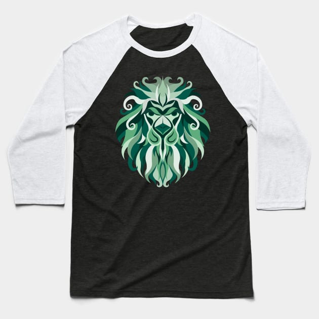 Leo Zodiac Sign - Green Baseball T-Shirt by TeeeeeeTime